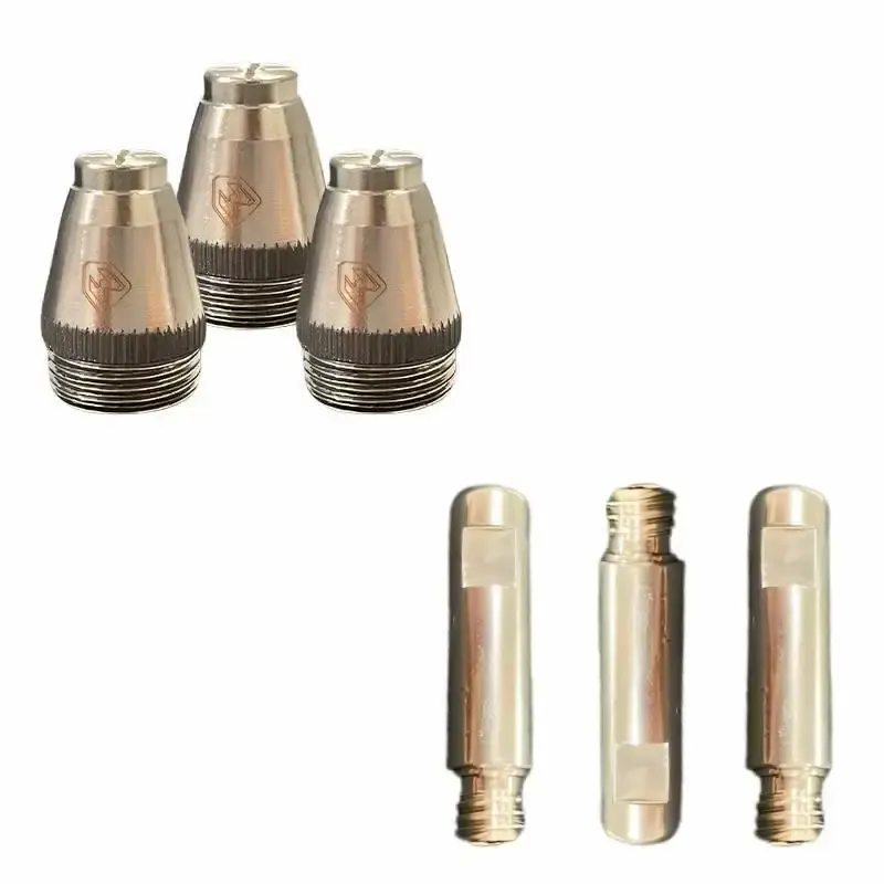 Bico corte plasma 1.0MM 50A 3 peças e eletrodo tocha corte plasma 3 peças megaplasma