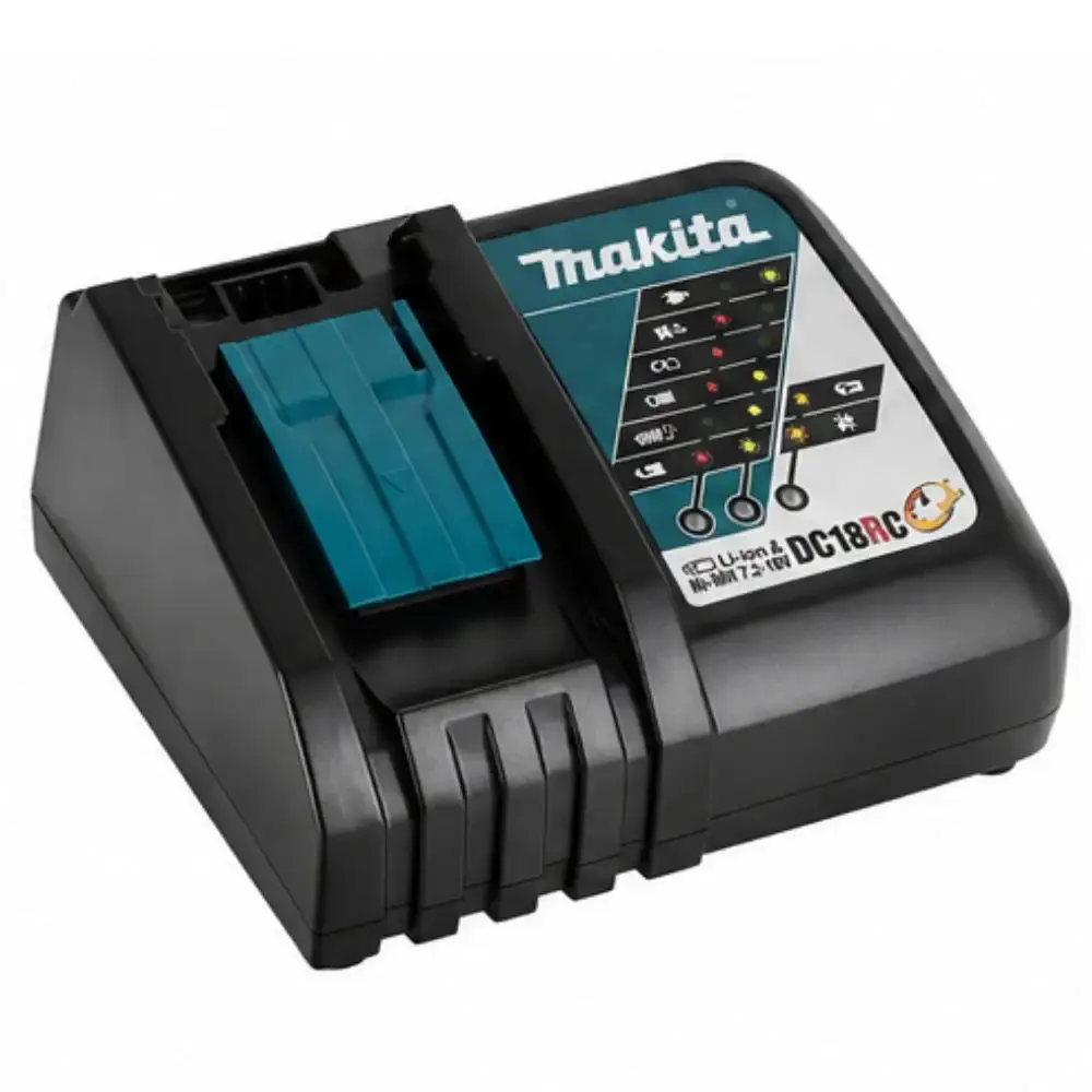 Carregador bivolt DC18WC com 2 baterias 18V 6,0AH BL1860B Makita — fotografia 3
