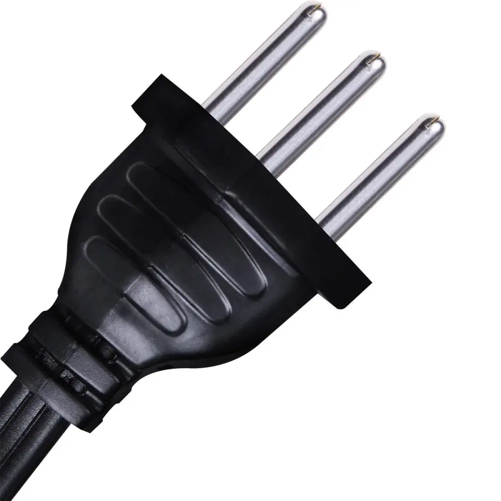 Extensão elétrica com cabo pp plano +Terra 3M preta Daneva — fotografia 3