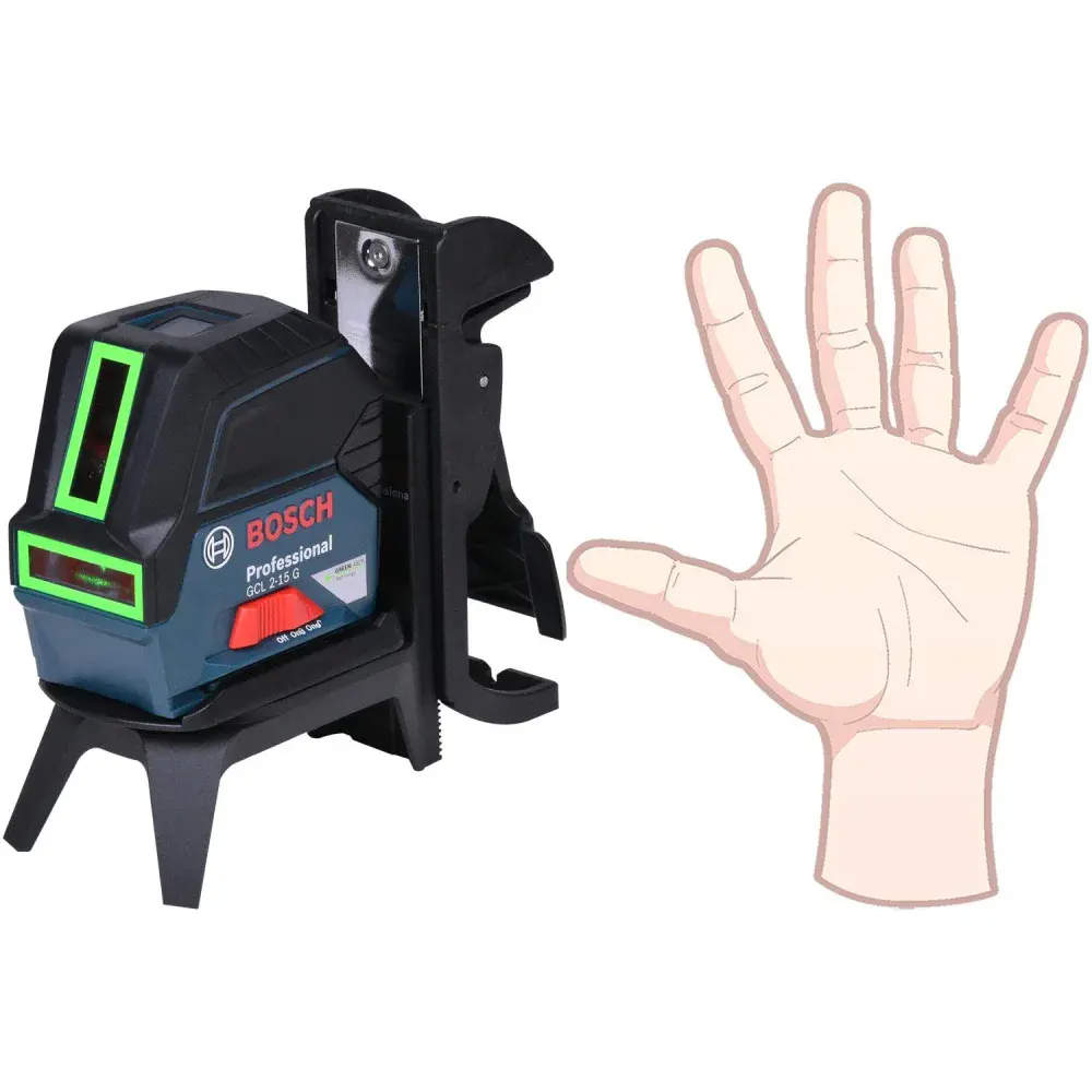 Nível a laser profissional verde gcl 2-15G 15M Bosch — fotografia 8