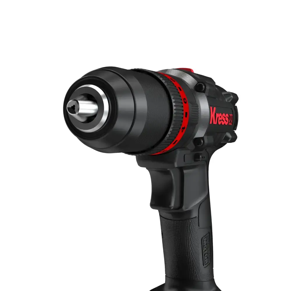 Furadeira de impacto brushless 20V 1/2 POL 75NM com 2 baterias carregador e maleta Kress — fotografia 6