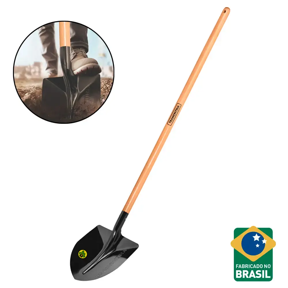 Pá de bico N°2,5 com cabo reto 120CM 77459/534 Tramontina — fotografia de referência