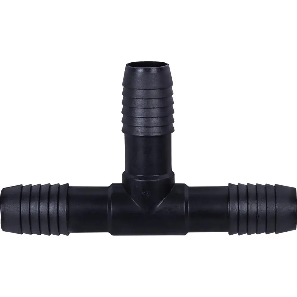 Conexão de mangueira tê interno triplo 3/4” preto Liege
