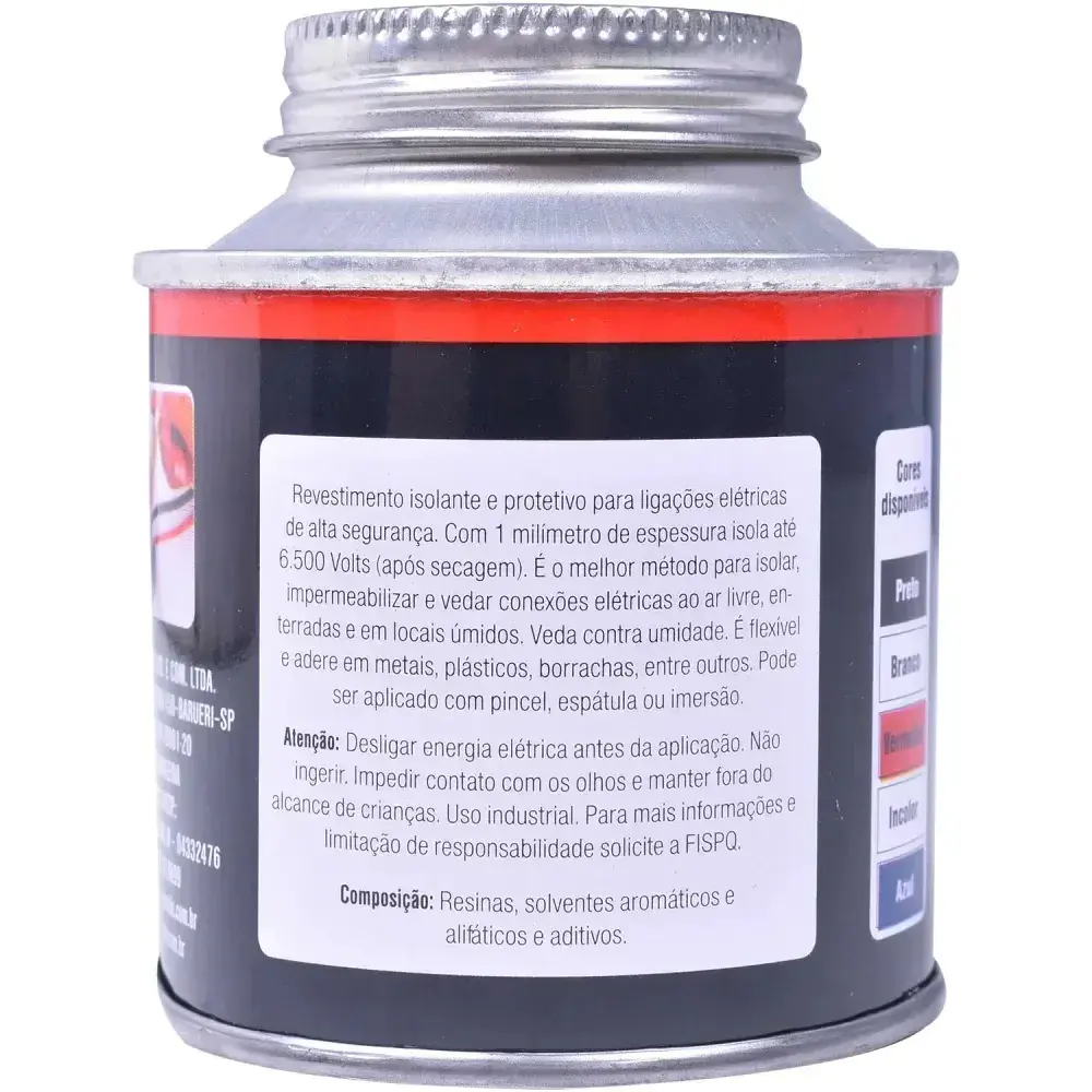 Fita isolante líquida branca 200 ml quimatic tapmatic — fotografia 8