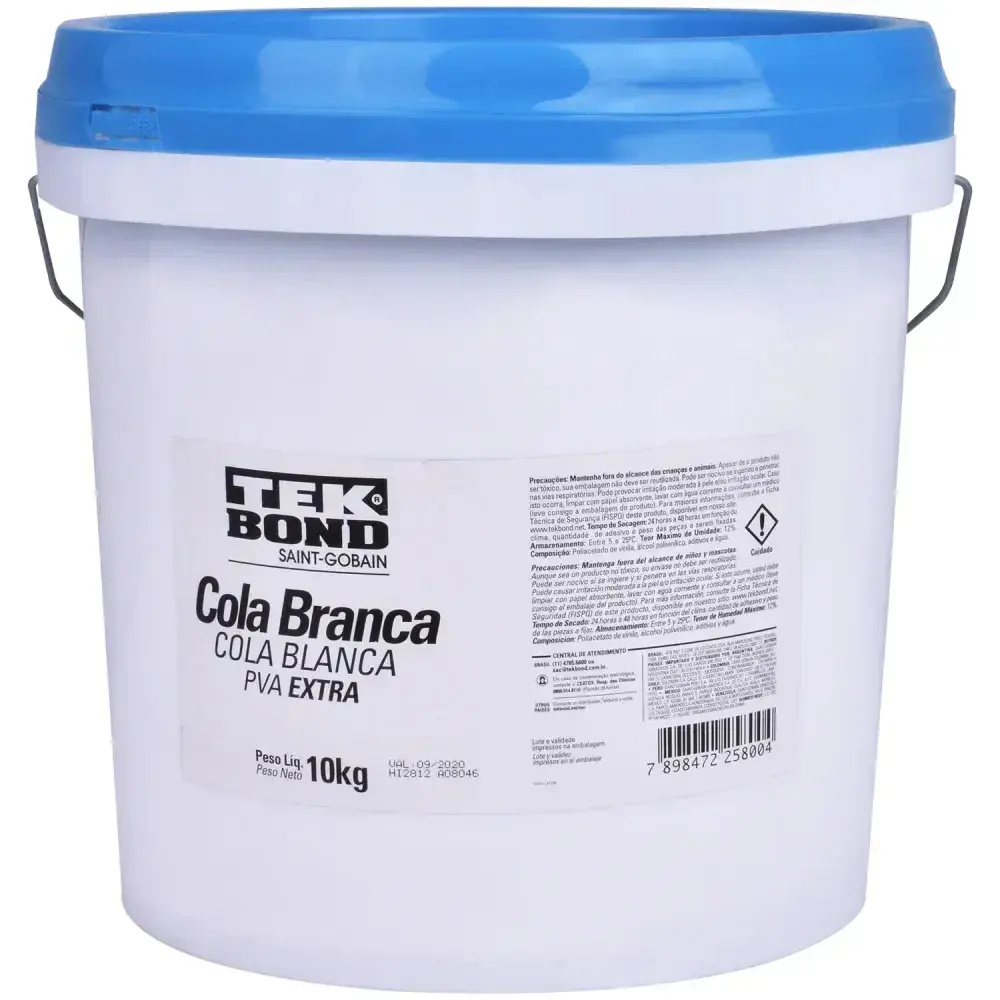 Cola branca pva extra 10KG Tekbond — fotografia 6