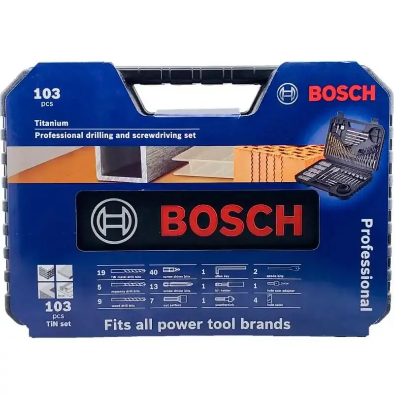 Estojo kit de ferramentas com 103 peças (NOVO) Bosch — fotografia 5