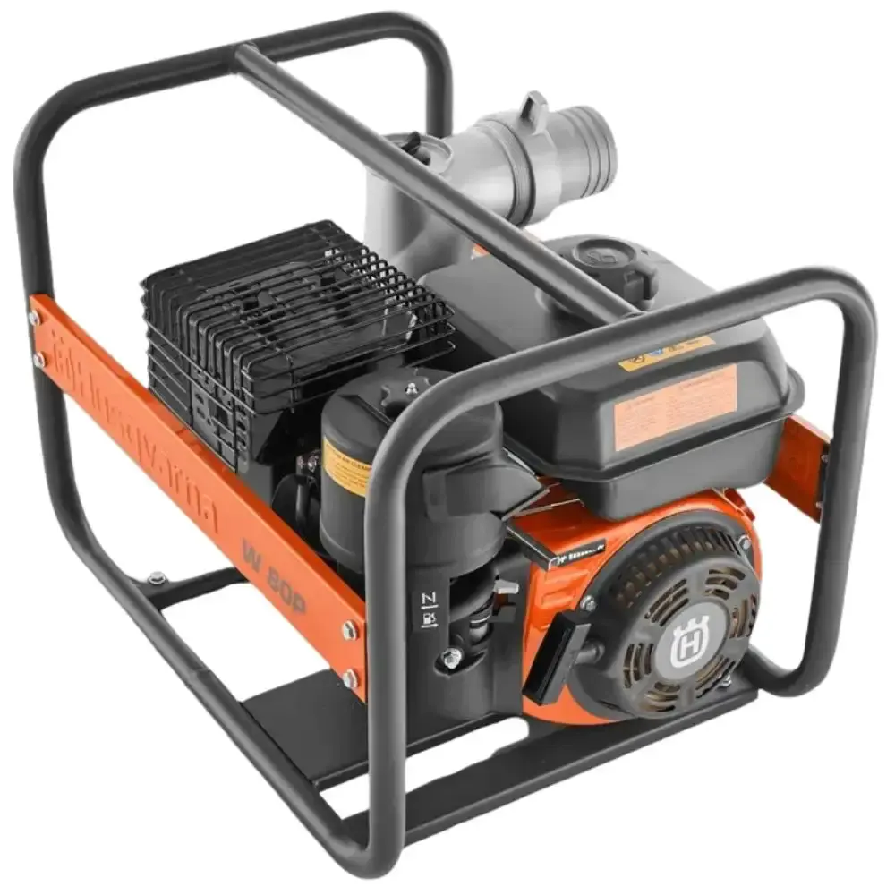 Motobomba a gasolina auto escorvante 5,7 HP 4 tempos W80P Husqvarna — fotografia 3