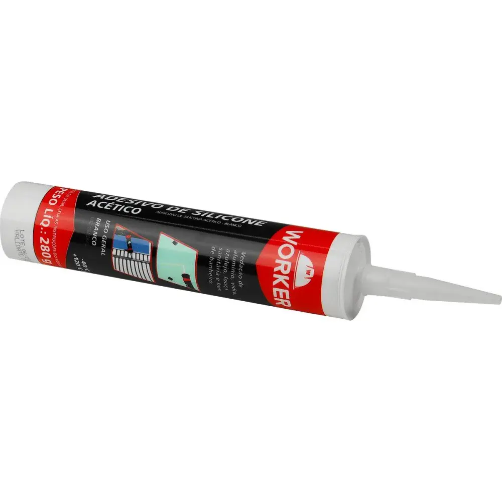 Silicone uso geral branco 280G Worker — fotografia 4