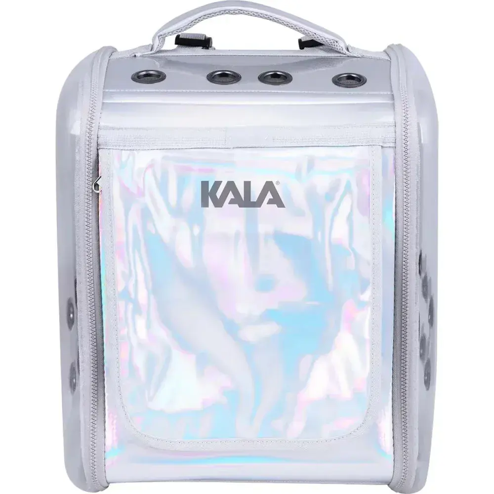 Mochila de transporte para pet com janelas lateral e frontal da Kala — fotografia 6