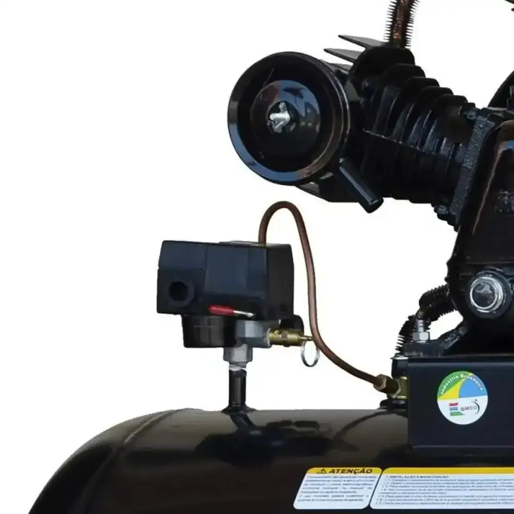 Compressor 15 pés 3 HP 175 litros 3 pistões CMW com motor monofásico MotoMil — fotografia 3