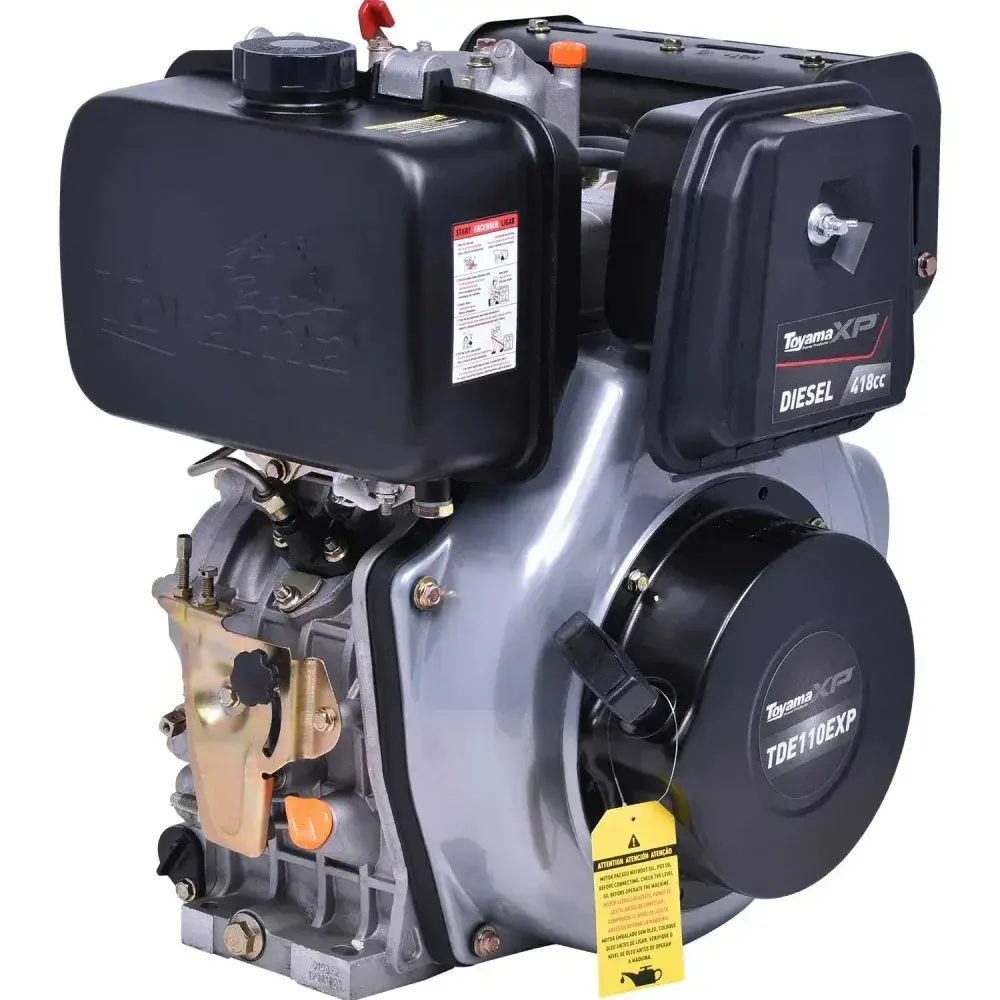 Motor Toyama diesel TDE110EXP - 11.0HP - 4T -Eixo 1 chaveta/rosca - multiuso - part.eletr. — fotografia 8