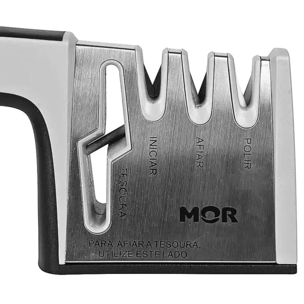 Afiador de Facas e Tesouras 23cm x 8,5cm MOR — fotografia 6