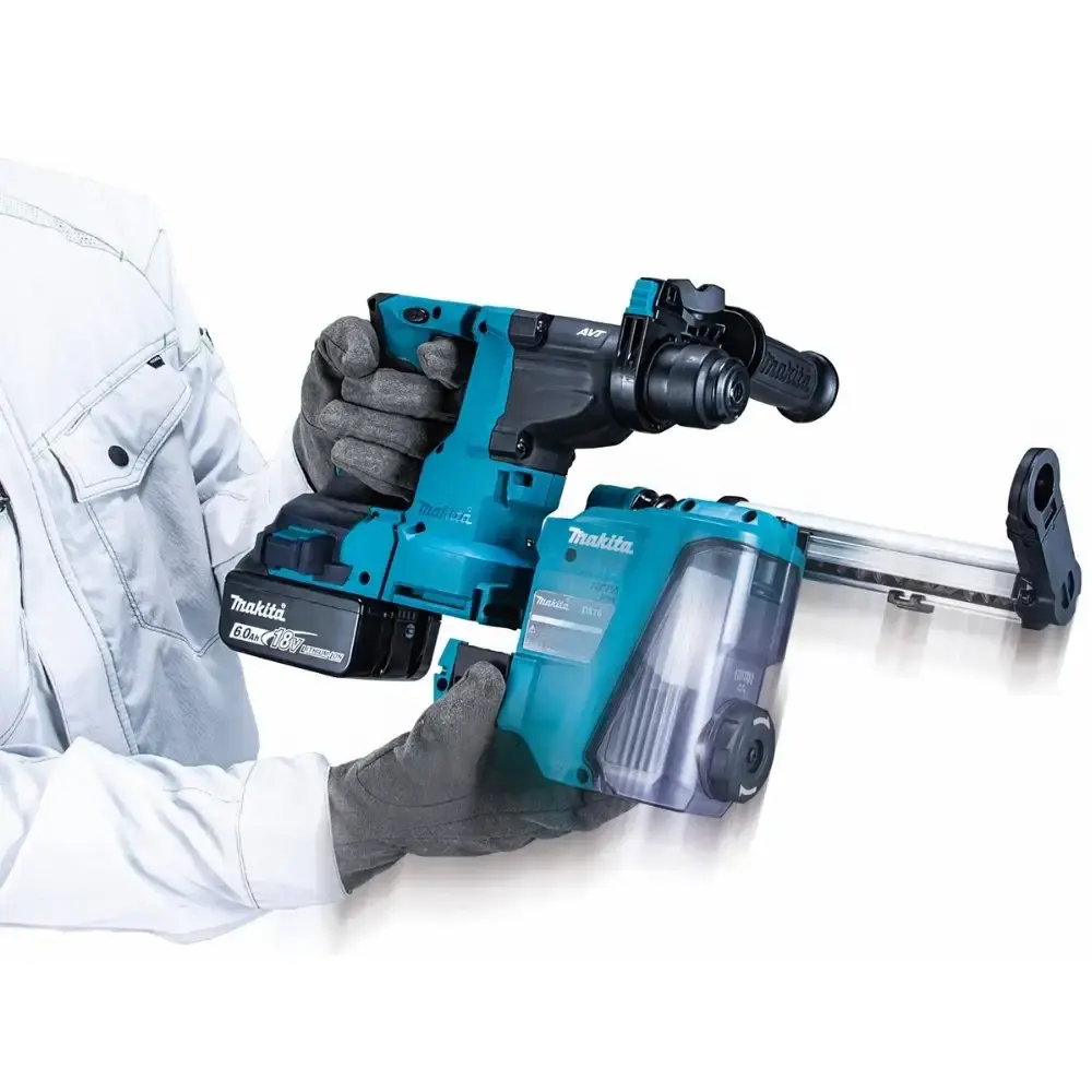 Martelete plus 2.4KG 18V com 2 baterias 18V 5,0AH e carregador Makita — fotografia 3