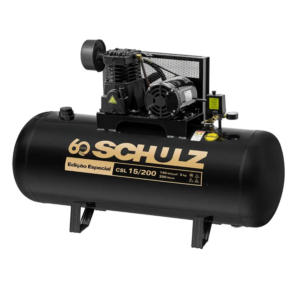 Compressor de pistão csl 15/200 220V Schulz — fotografia de referência