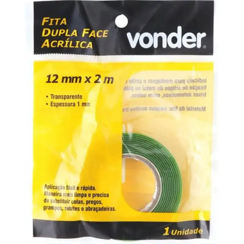 Fita Dupla Face Acrílica 12 MM x 2 M VONDER — fotografia 2