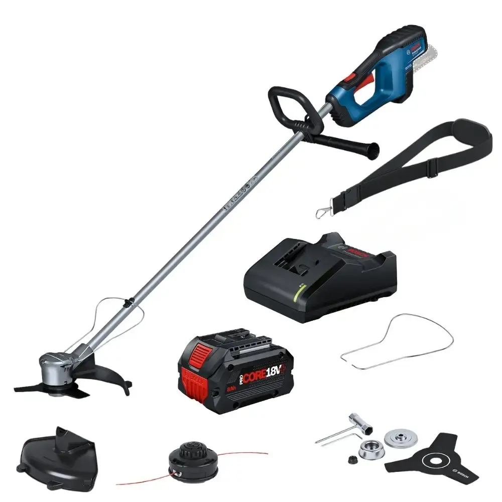 Roçadeira a bateria 23CM GFR 18V-23 com bateria 8,0AH 18V e carregador bivolt Bosch