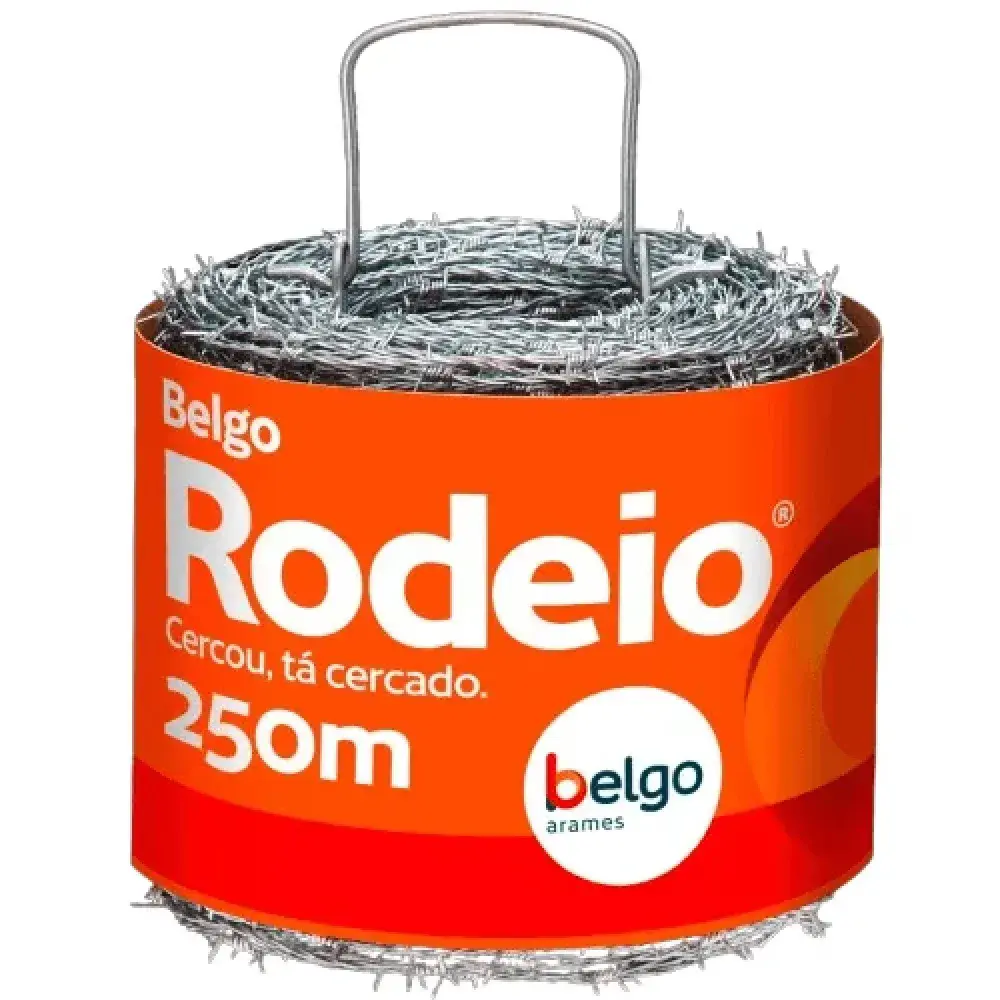 Arame farpado 1,60MM 250M rodeio Belgo — fotografia 2