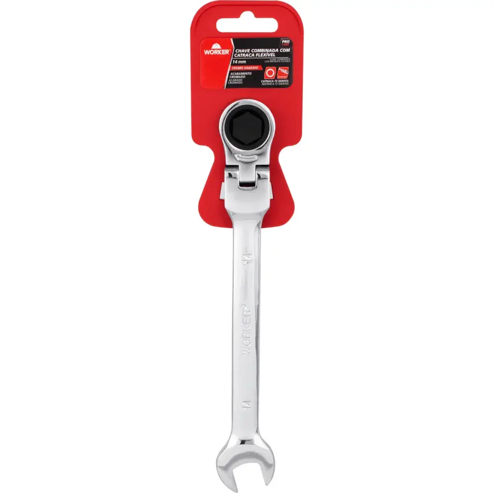 Chave combinada com catraca flexível 14MM Worker — fotografia 4