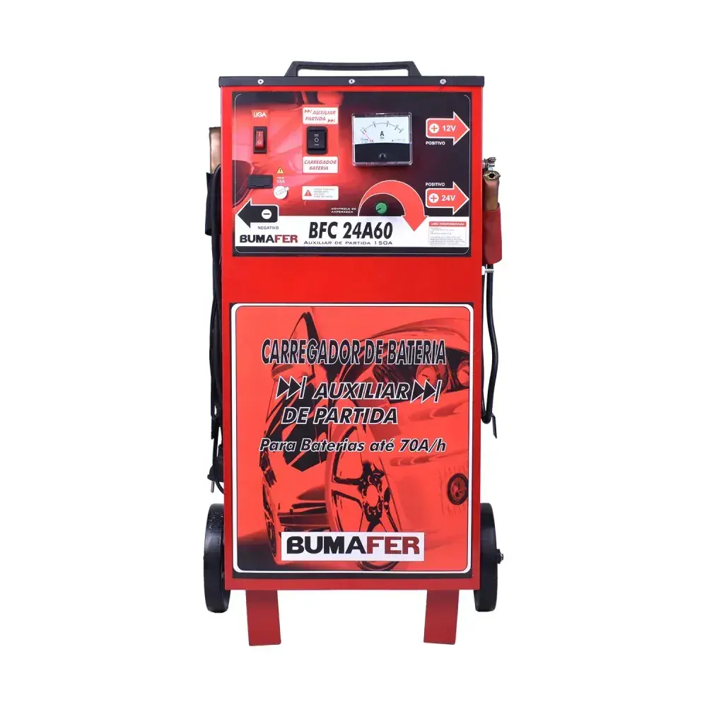 Carregador de bateria BFC24A60 70A 12V-24V bivolt Bumafer — fotografia 6
