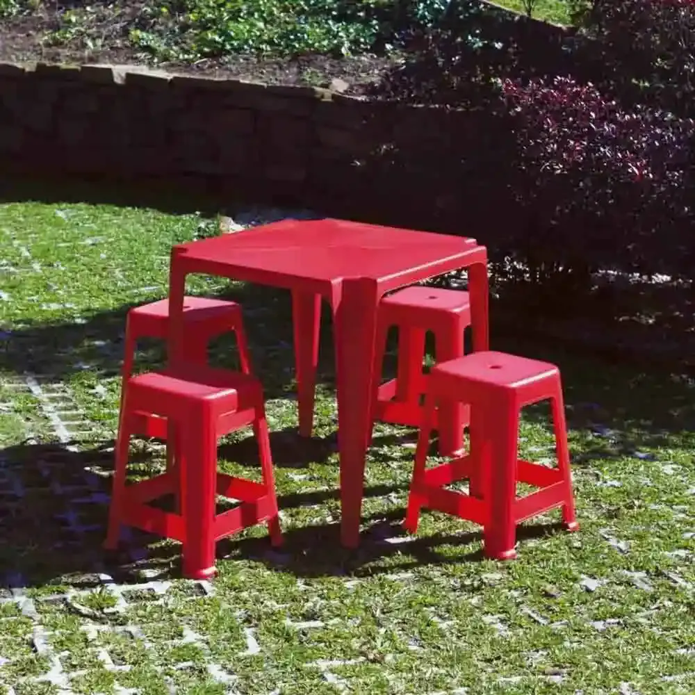 Banqueta plástica vermelha 60 CM Mor — fotografia 5