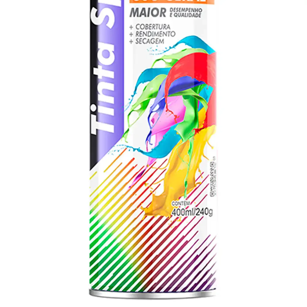 Tinta spray 400ML vermelho AE01000096 mundial prime — fotografia 4