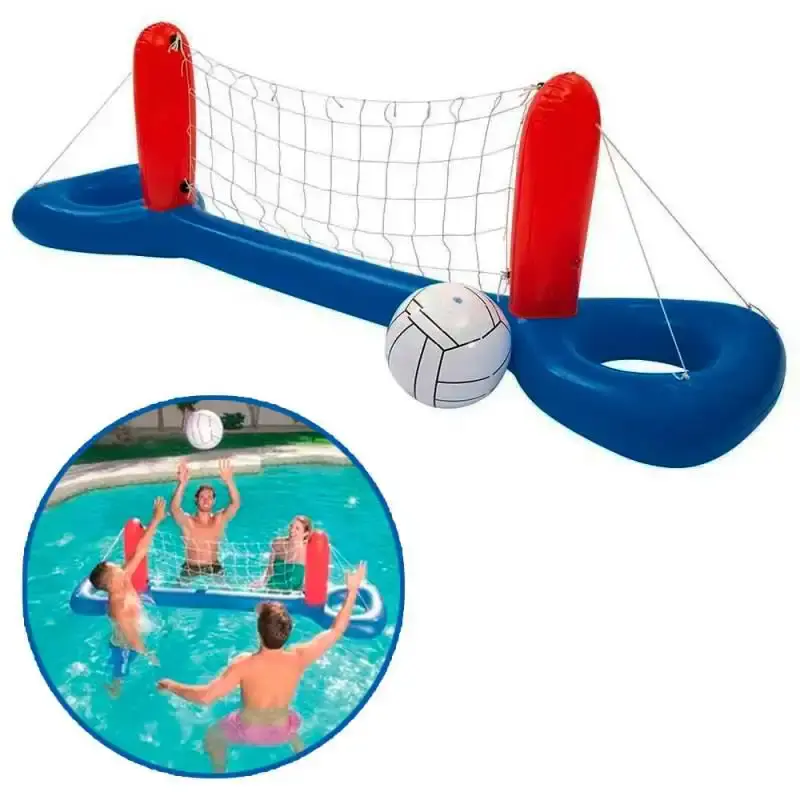Vôlei inflável play center para piscina kit com bola e rede Mor — fotografia de referência