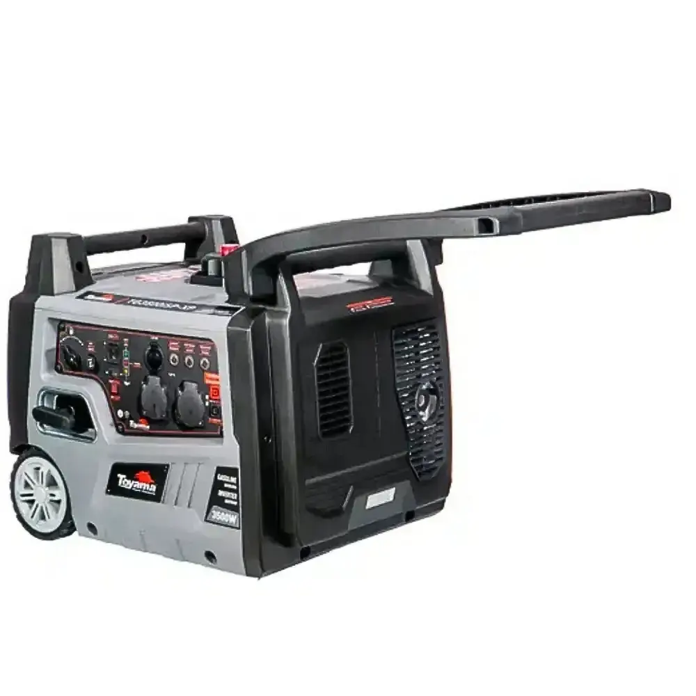 Gerador energia portátil à gasolina 3,5 KVA silencioso partida manual TG3500I Toyama 220 V — fotografia 11