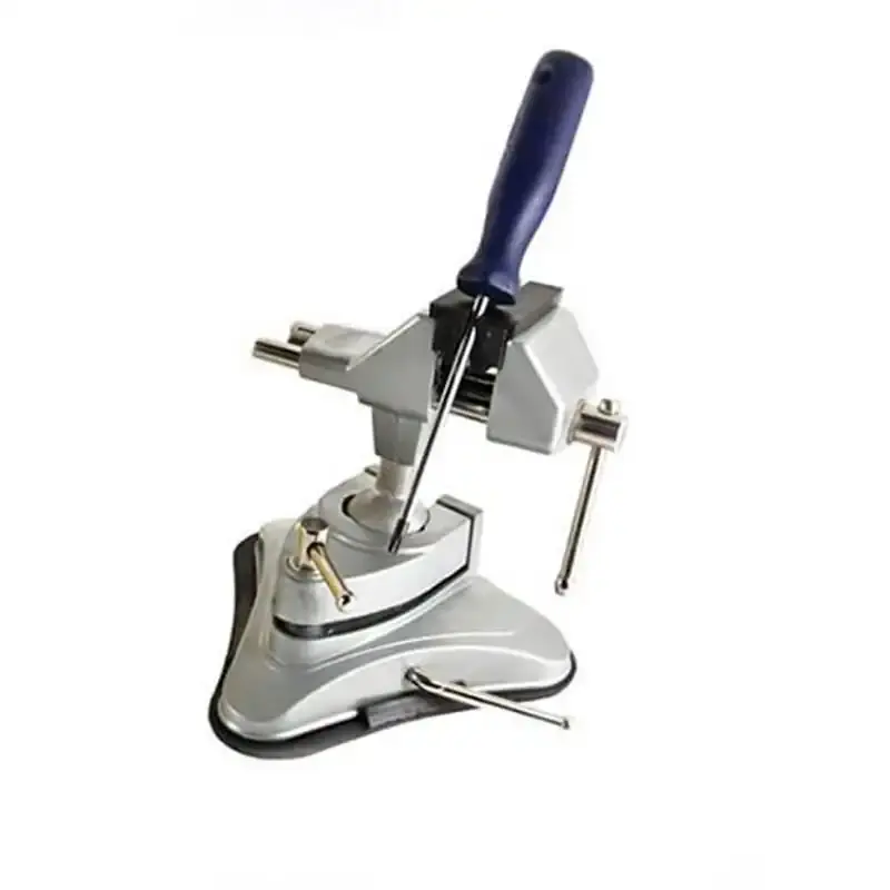 Mini torno de mesa 3 pol modelo 8RN com cabeça inclinável e giratória Eda — fotografia 2