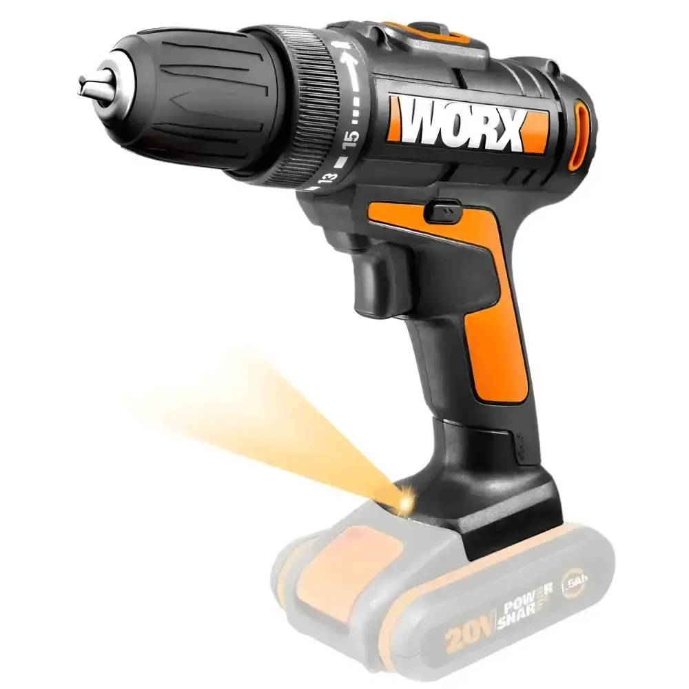 Serra circular 85MM parafusadeira e furadeira 20V com bateria 2,0AH e carregador bivolt Worx — fotografia 3