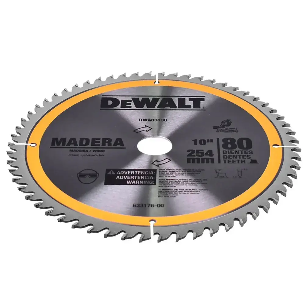 Disco de serra para madeira 80 dentes DWA03130 Dewalt — fotografia 8