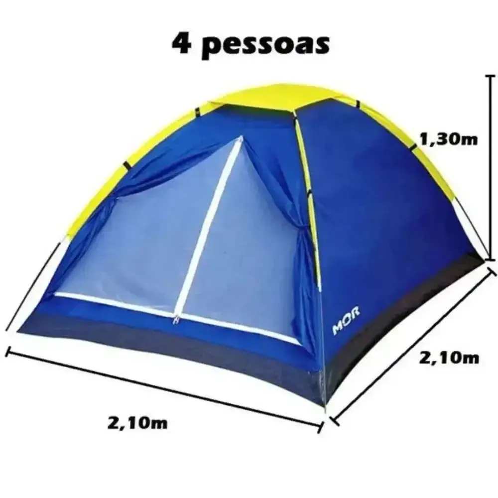 Barraca para Camping Iglu 2.10 x 2.10 Metros Até 4 Pessoas MOR — fotografia 3