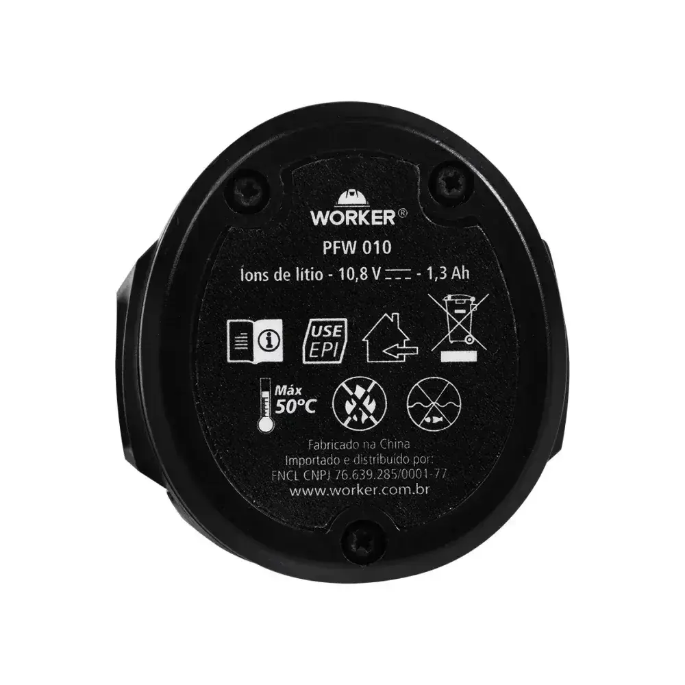 Bateria í de lítio 10,8V 1,3 ah Worker — fotografia 5