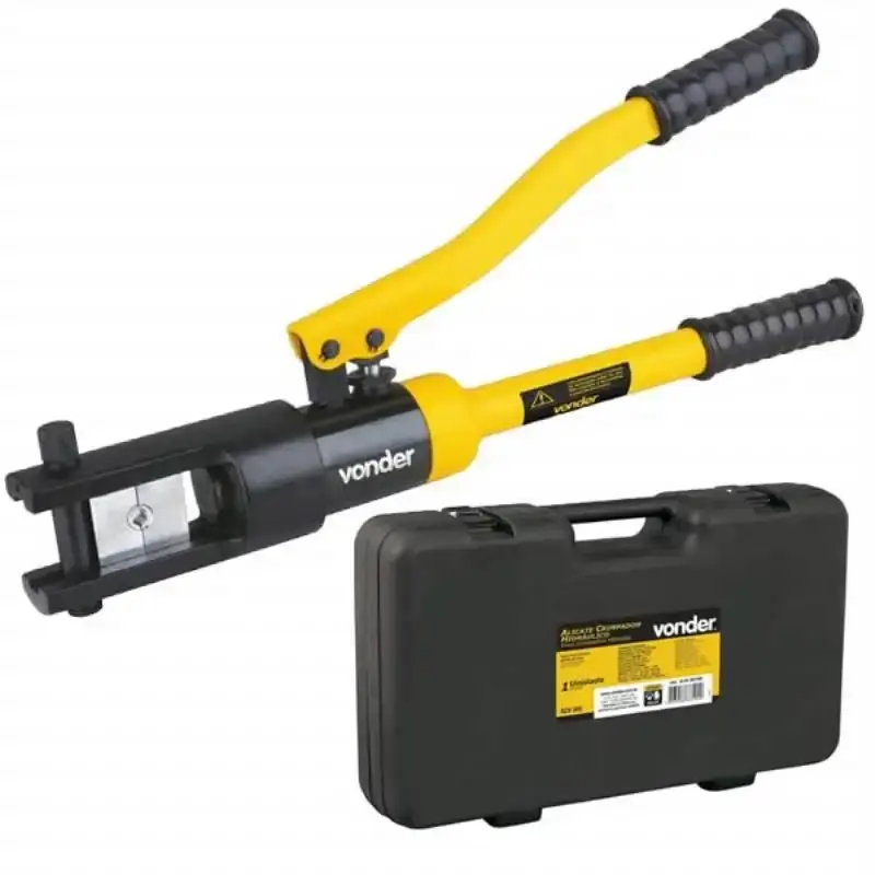 Alicate Crimpador Hidráulico ACV 300 c/ Maleta 10 à 300 MM VONDER — fotografia de referência
