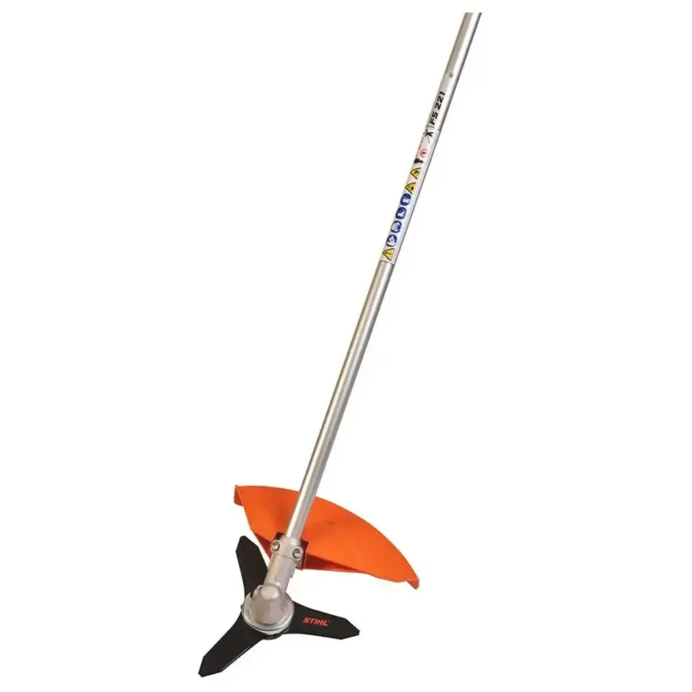 Roçadeira combustão a gasolina 2,3 CV 37,7 CC lâmina 3 facas FS 221 Stihl — fotografia 4