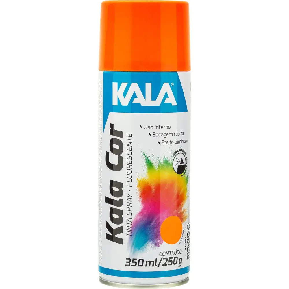 Tinta spray fluorescente Kala laranja 350ML — fotografia de referência