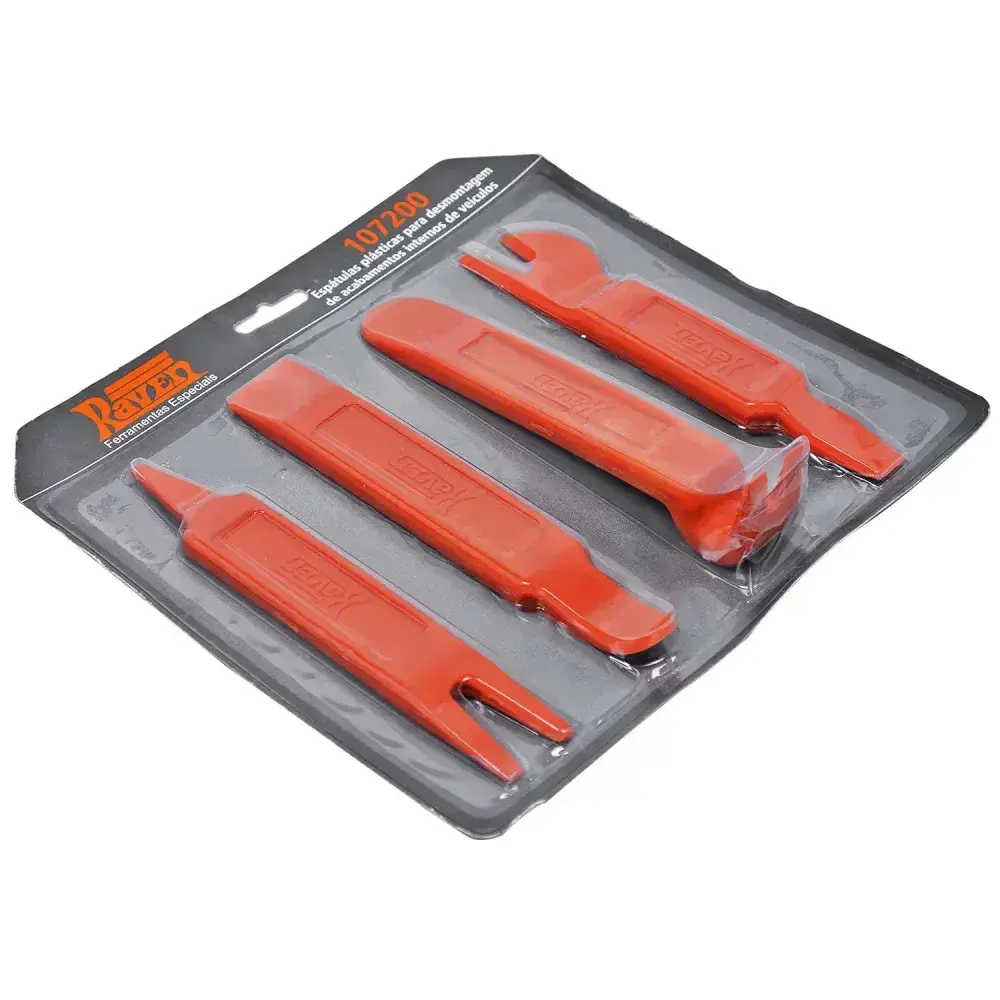 Conjunto de espátulas plásticas para remover acabamentos internos Raven — fotografia 10