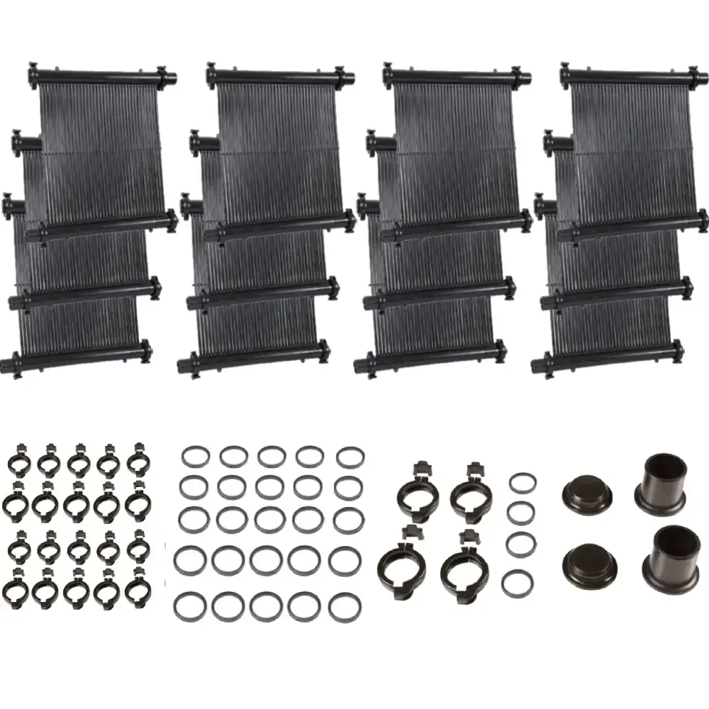 Kit 12 Placas Solar 0,50m x 3m para Piscinas até 23.000 Litros com Acessórios FLUIDRA