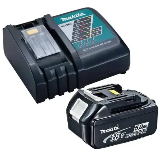 Kit carregador de bateria DC18RC bivolt + bateria BL1850 Makita — fotografia 3