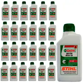 Óleo castrol 8017H para motores 2T/4T 500ML com 25 unidades 07813893004 Stihl — fotografia 2