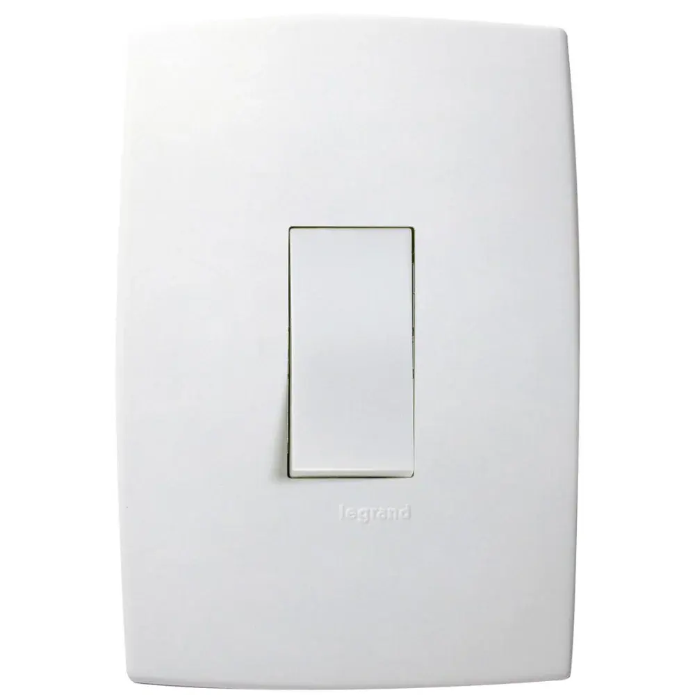 Interruptor 4X2 1TS horizontal branco pialplus Pial