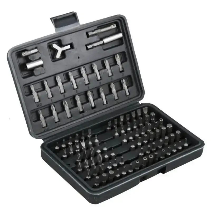 Jogo de bits para parafusadeira kit com 100 peças B463 black jack
