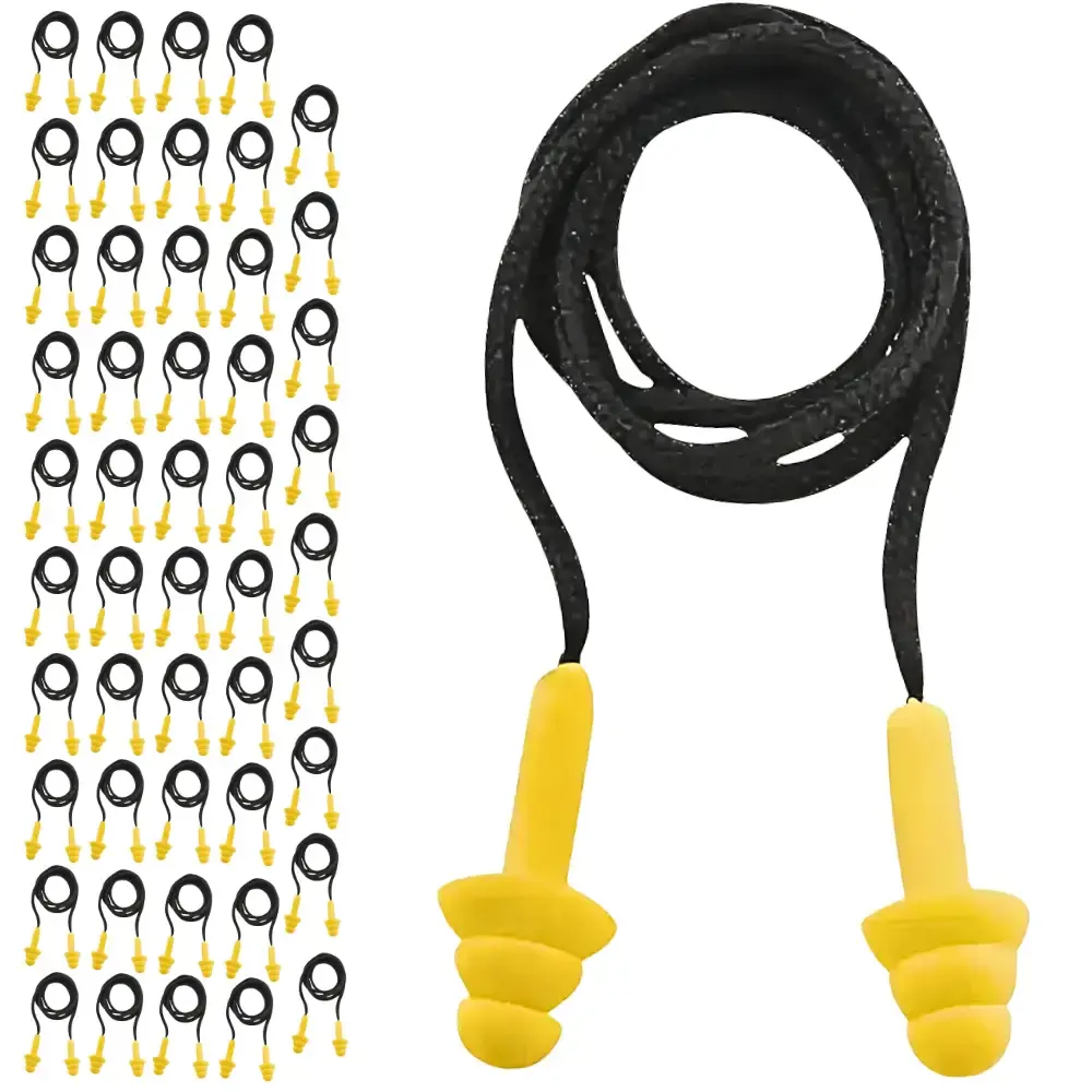 Kit protetor plug auricular com cordão 50 pares Vonder — fotografia de referência