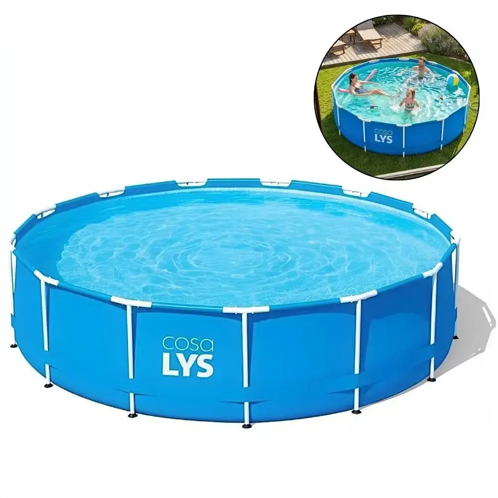 Piscina de armação circular 7.000 litros diâmetro 3,6 metros casa LYS