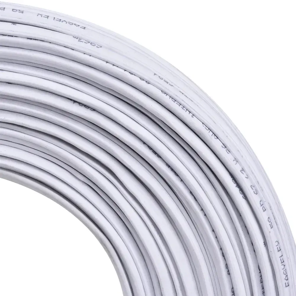 Cabo coaxial série 59 67+TRI branco 100M Easyflex — fotografia 6