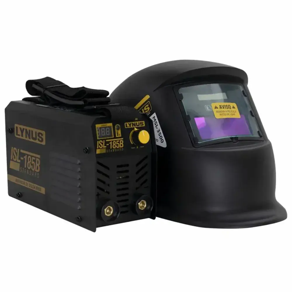 Kit para solda mma com máscara de solda KISL-185B Lynus — fotografia 12