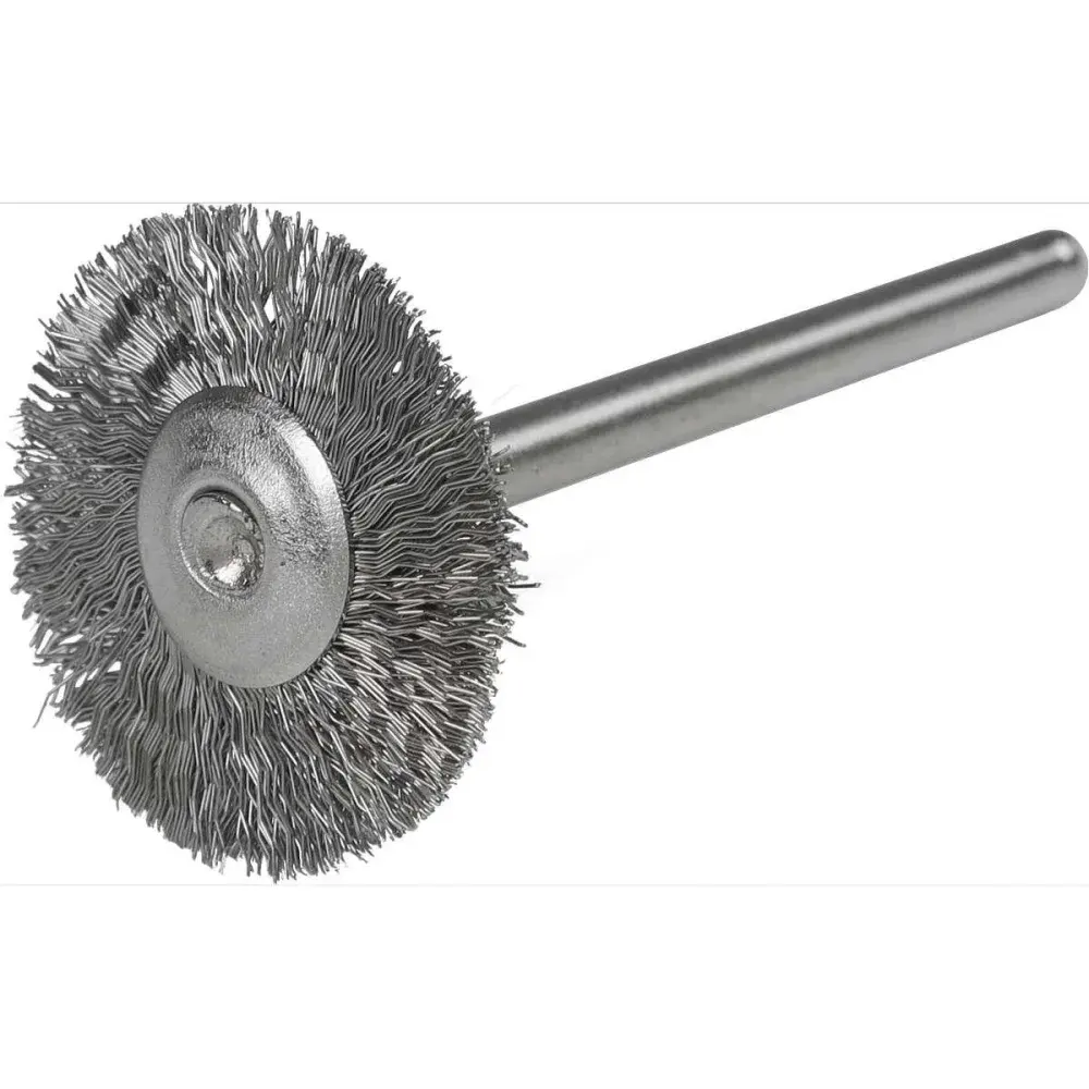 Escova circular com haste em inox 1/8 3,2X20MM Worker — fotografia 5