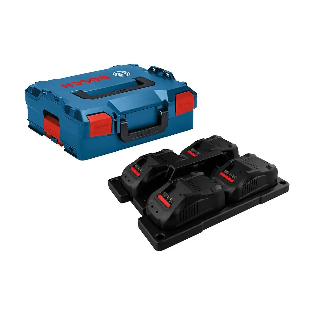 Carregador de bateria 18V multicarregador simultâneo GAL 18V-80 Bosch 220 V — fotografia de referência