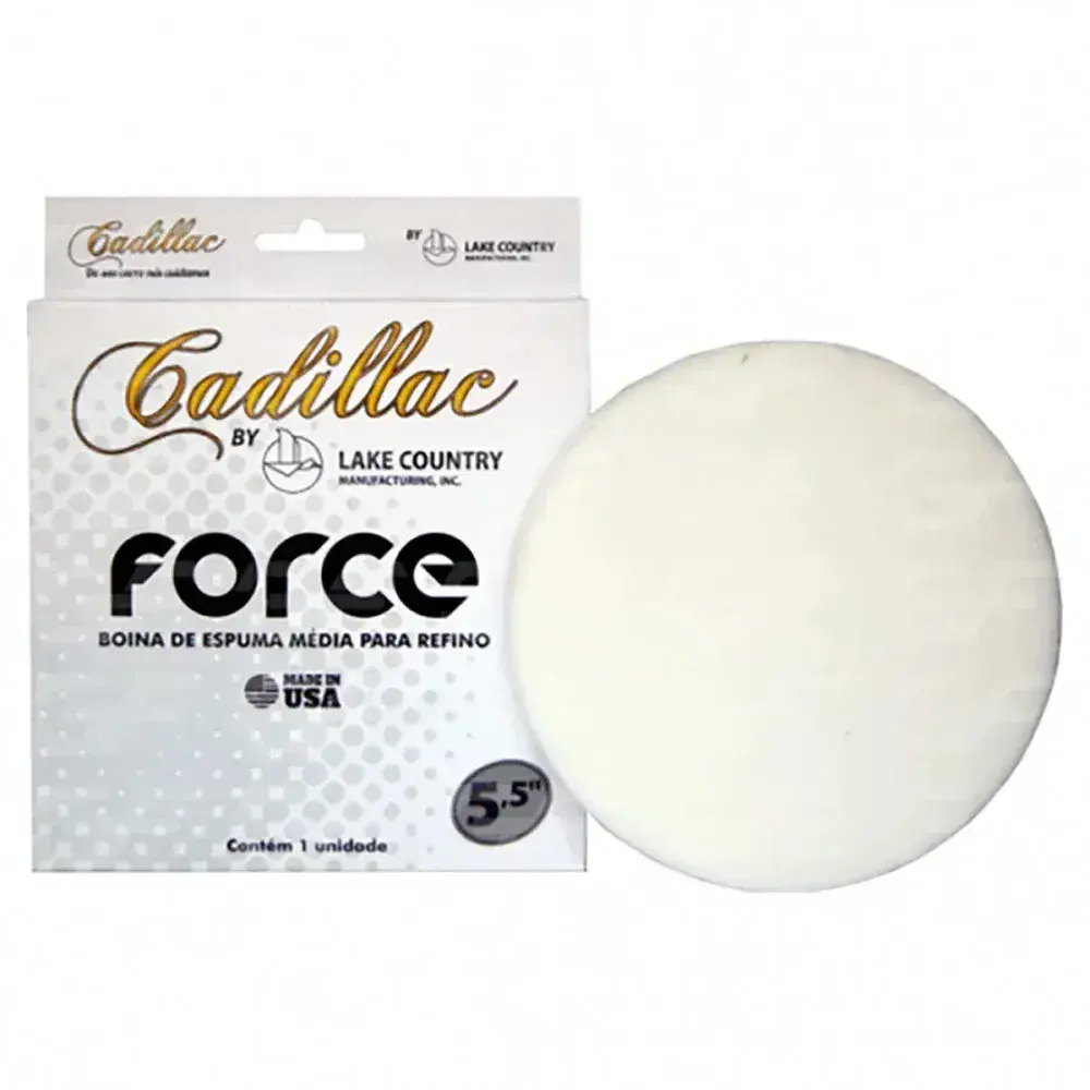 Boina para polimento force 5,5 branca Cadillac — fotografia 2