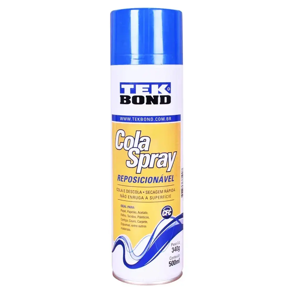 Cola spray reposicionável 340G/500ML Tekbond — fotografia 5