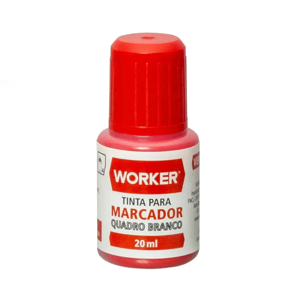 Tinta marcador de quadro branco 20ML vermelho Worker — fotografia 3